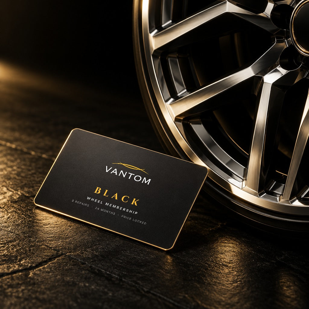 Vantom Black wheel membership card
